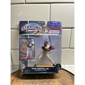 Ken Griffey Jr 2001‎ Reds Figure w/ Card